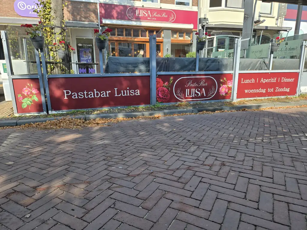 Reclameborden terras Rijswijk